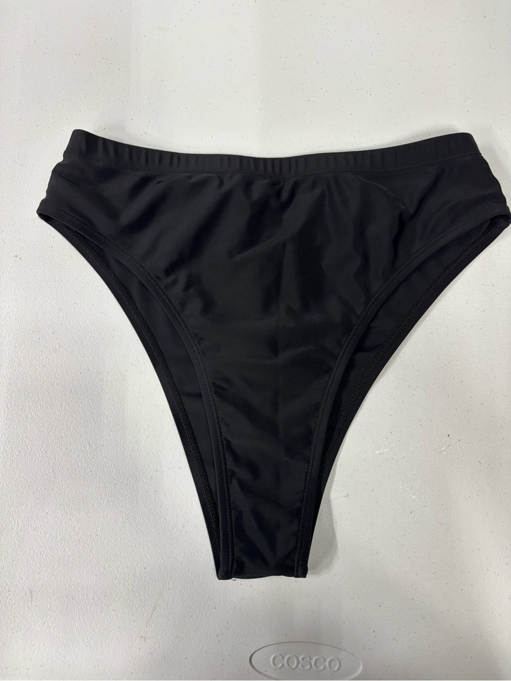 SHEIN Black High-Waist Bikini Bottom
